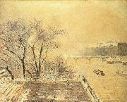 Camille Pissarro Morning snow Germany oil painting artist